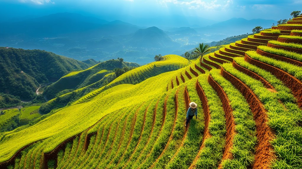 sustainable agriculture through terraces