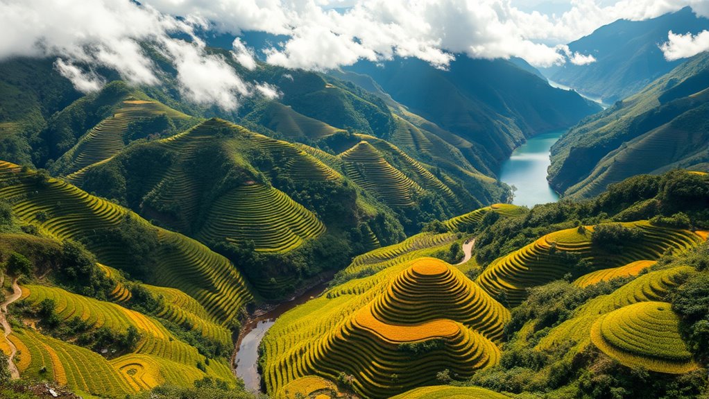 terraced agricultural cultivation methods