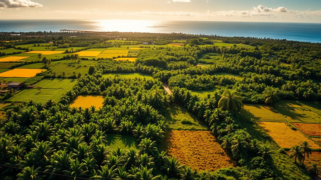 tropical regions for plantations