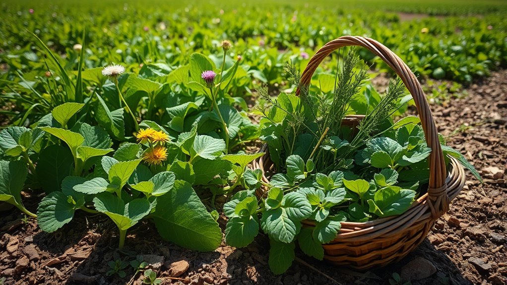 wild edibles on farm