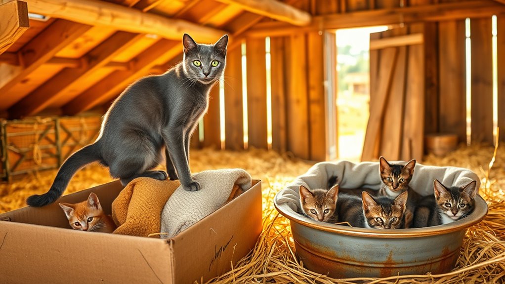 barn cats adoption feeding health