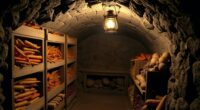 build a subterranean food storage
