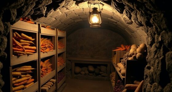 build a subterranean food storage