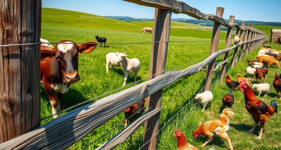 farm animal fence construction