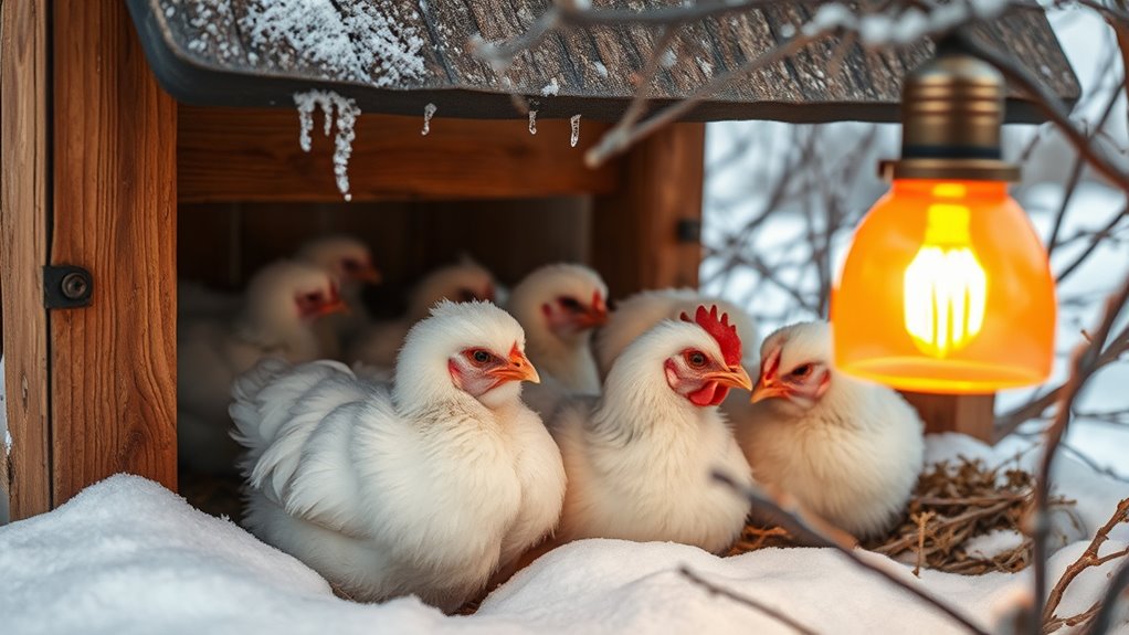 keep chickens warm winter