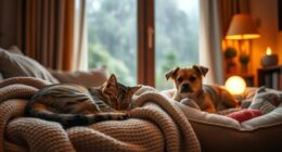 pets remain calm during storms