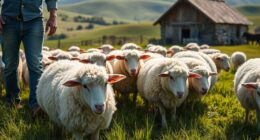 small farm sheep husbandry