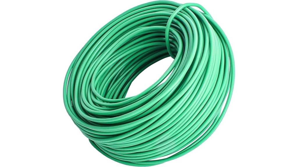120 feet green twist ties