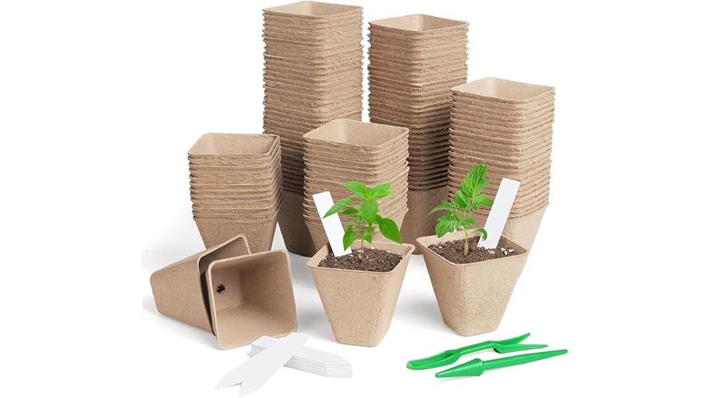 150 biodegradable nursery pots