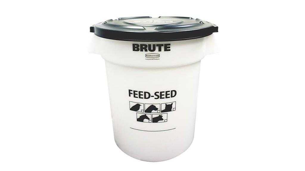 20 gallon rubbermaid seed container