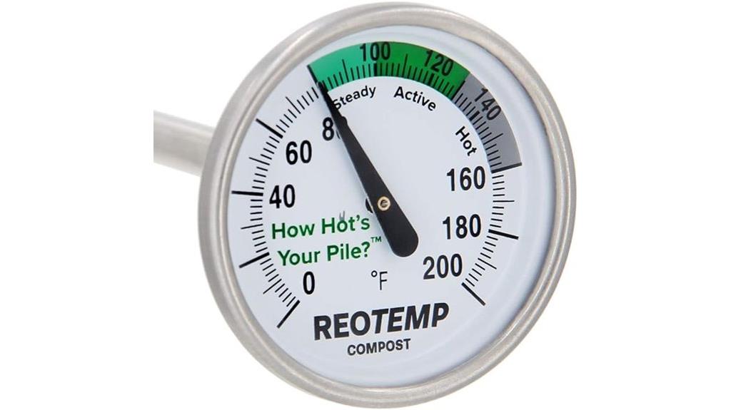 20 inch backyard thermometer