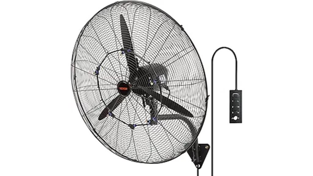 30 inch wall mount misting fan