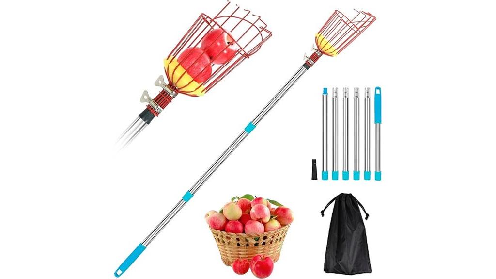 adjustable 8 ft fruit picker