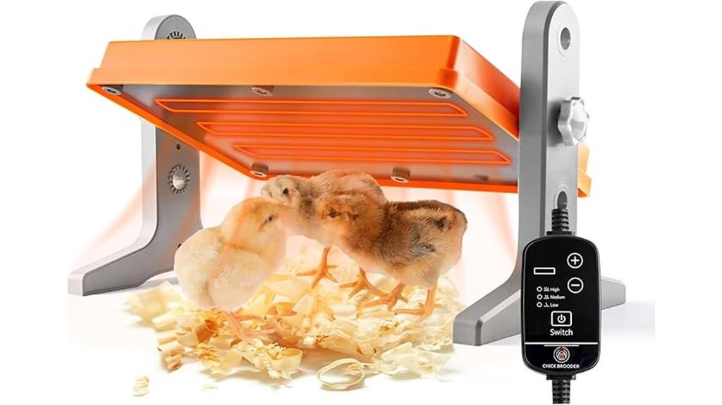 adjustable chick heating plate