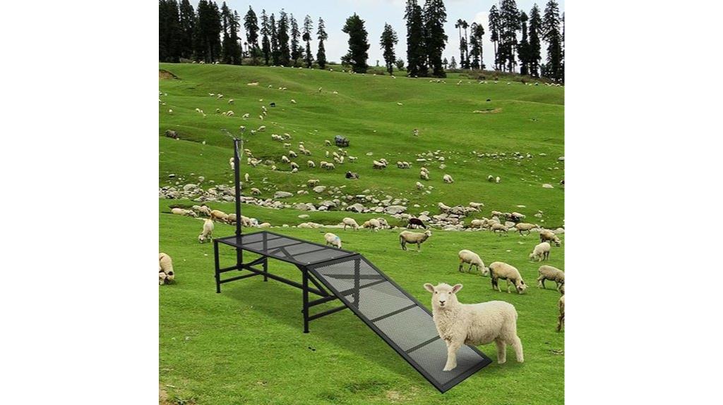 adjustable goat milking stand