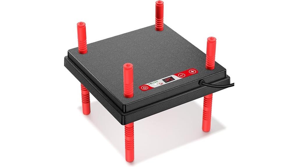 adjustable heat plate height