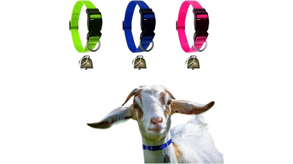 adjustable nylon goat collars