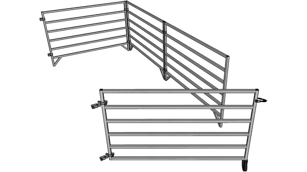aluminum 5x10 sheep stall