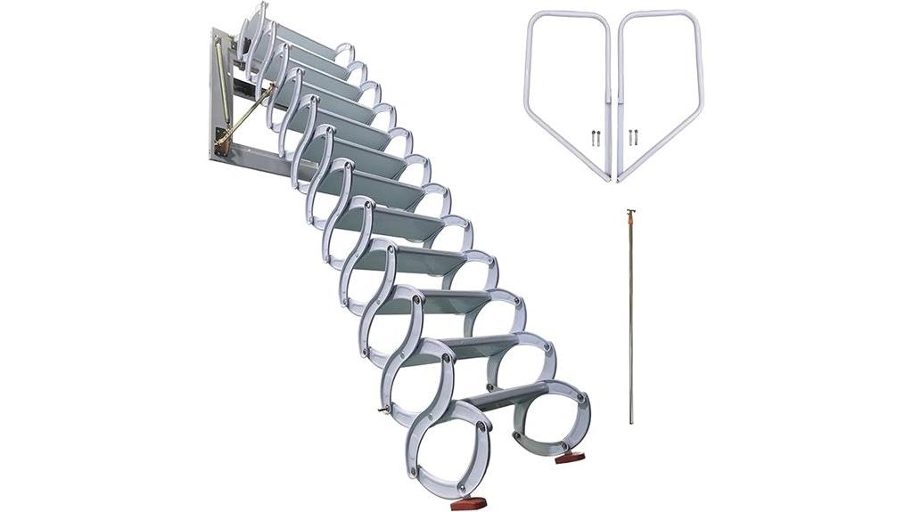 aluminum magnesium loft ladder