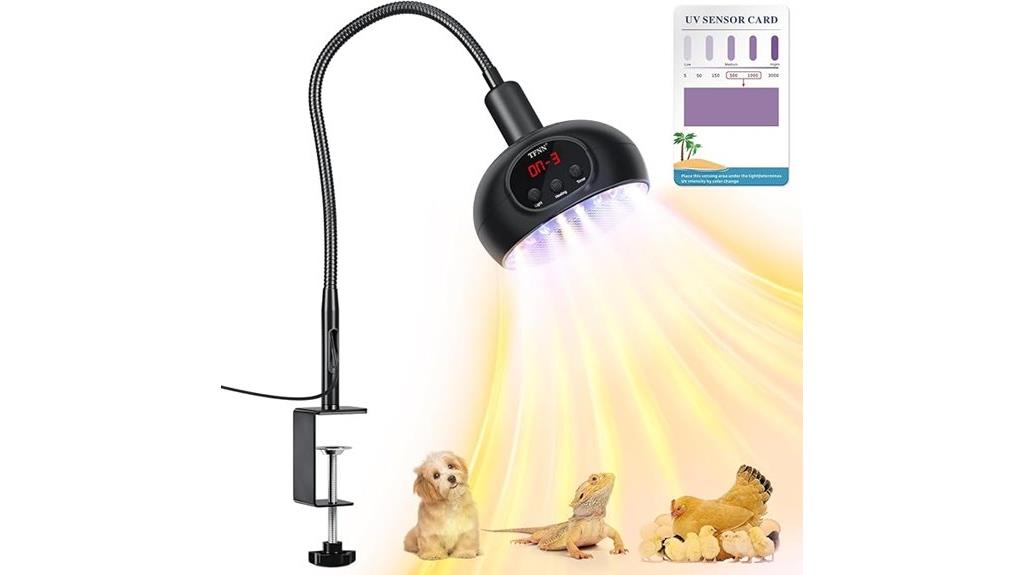 animal heating lamp with timer