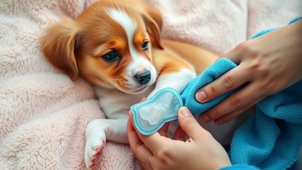 apply cold compress promptly