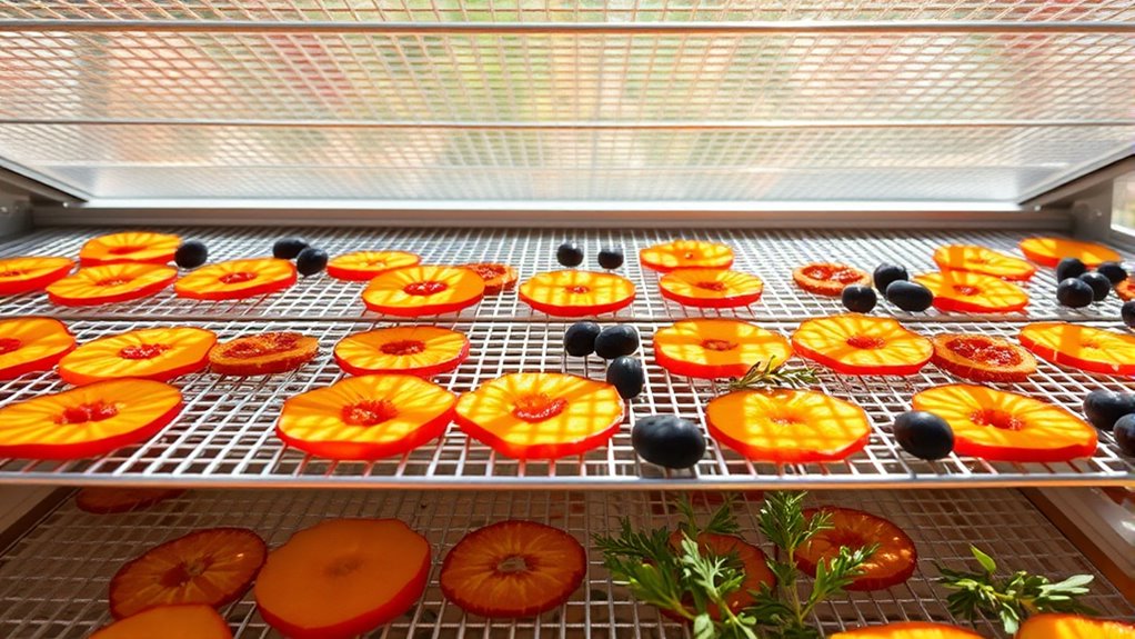 arrange trays with adequate spacing