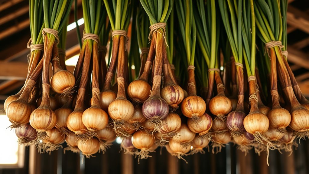 arrange ventilated onion racks