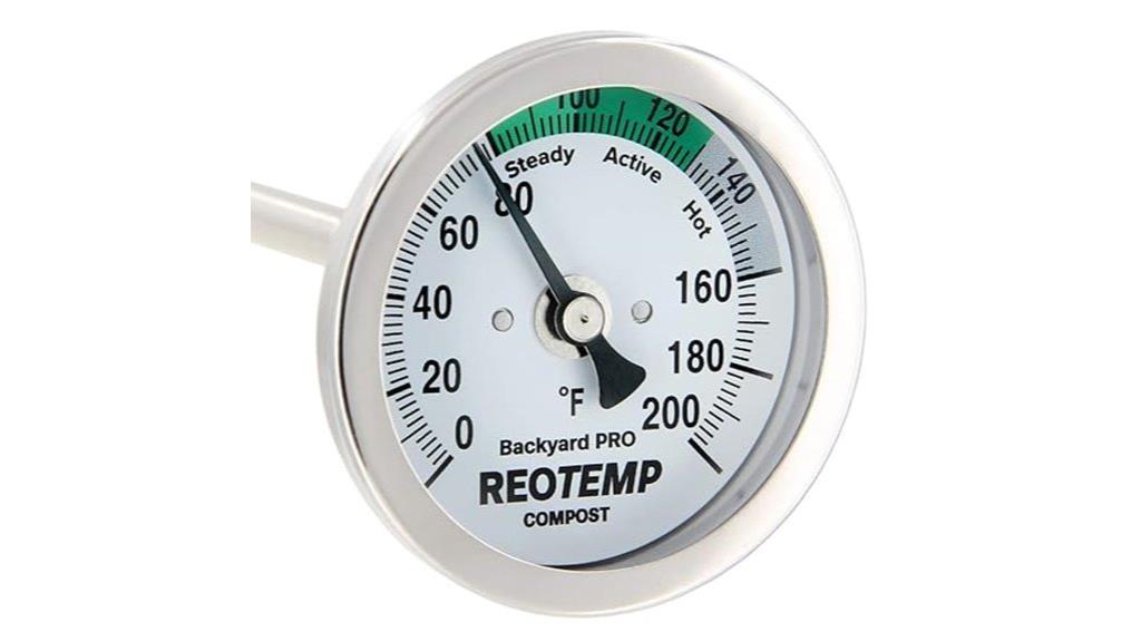 backyard compost temperature gauge