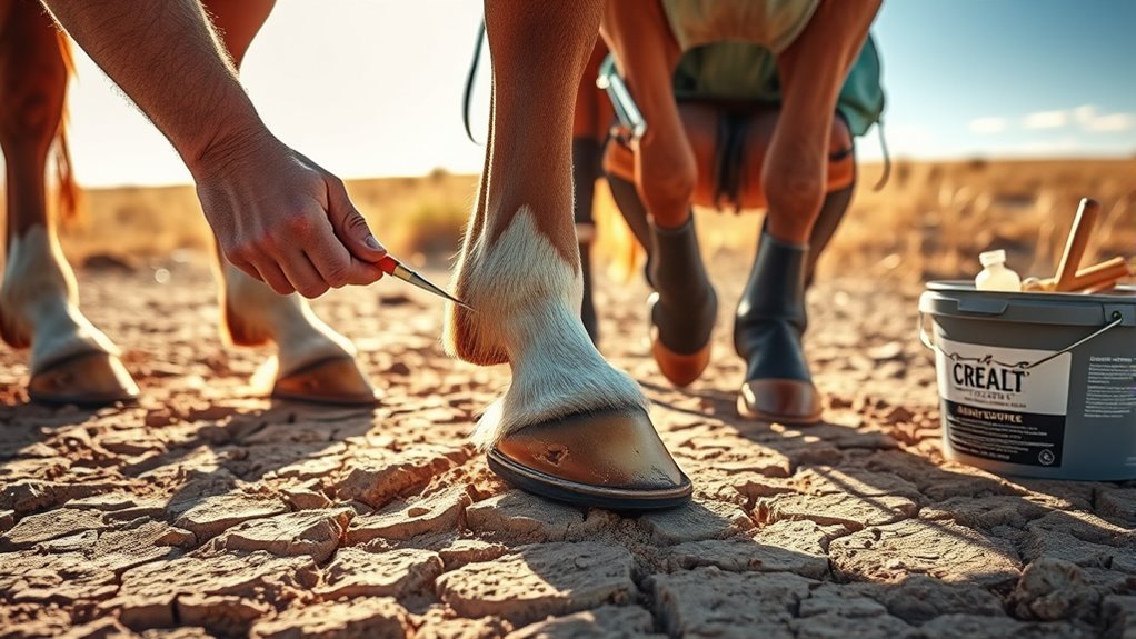 balance moisture for healthy hooves