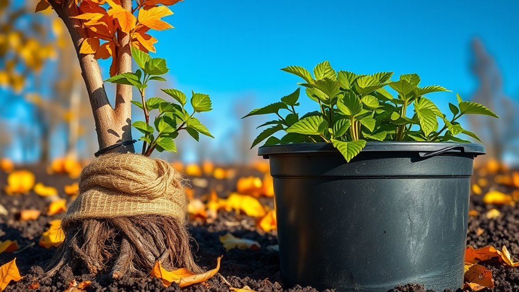 bare root vs container planting