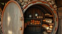 barrel shaped root cellar