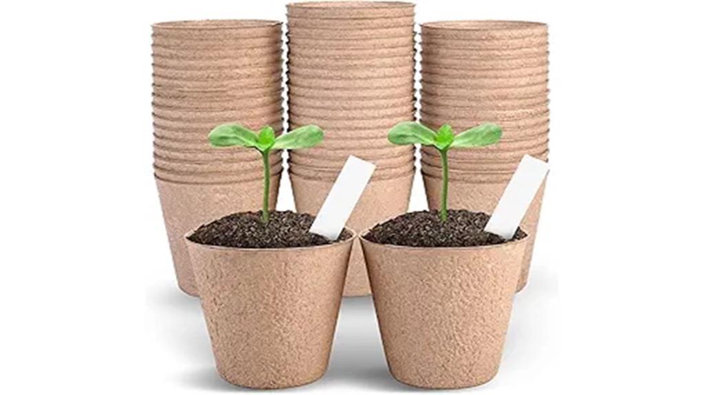 biodegradable peat pots set