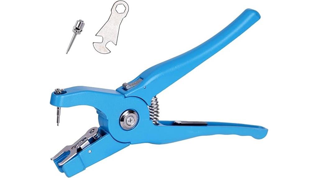 blue cattle ear tagger