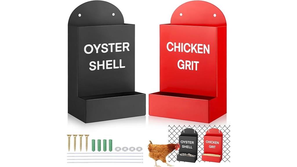 chicken feeders with shells