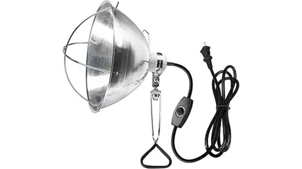 clamp lamp with reflector