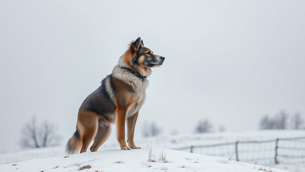 cold weather herding dog care