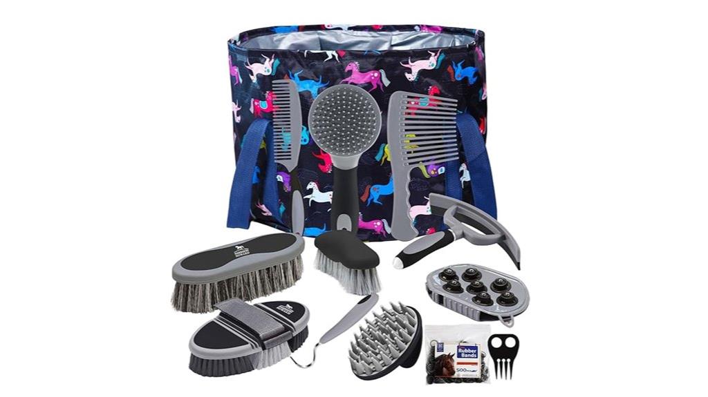 complete 11 piece horse grooming kit