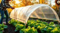 constructing a basic autumn greens tunnel