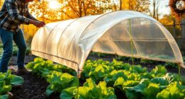 constructing a basic autumn greens tunnel