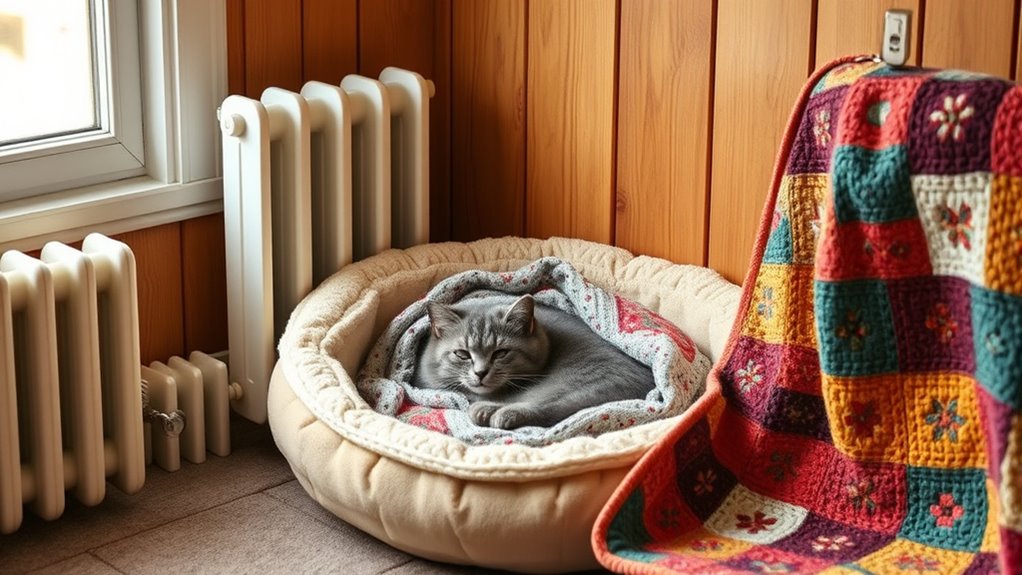 cozy insulated pet sleeping space