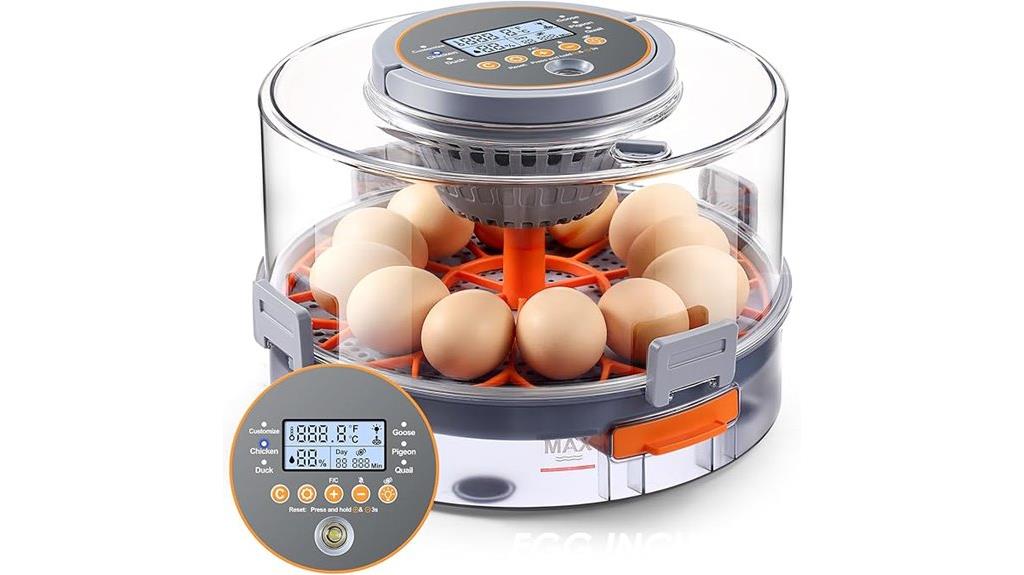 digital egg incubator features