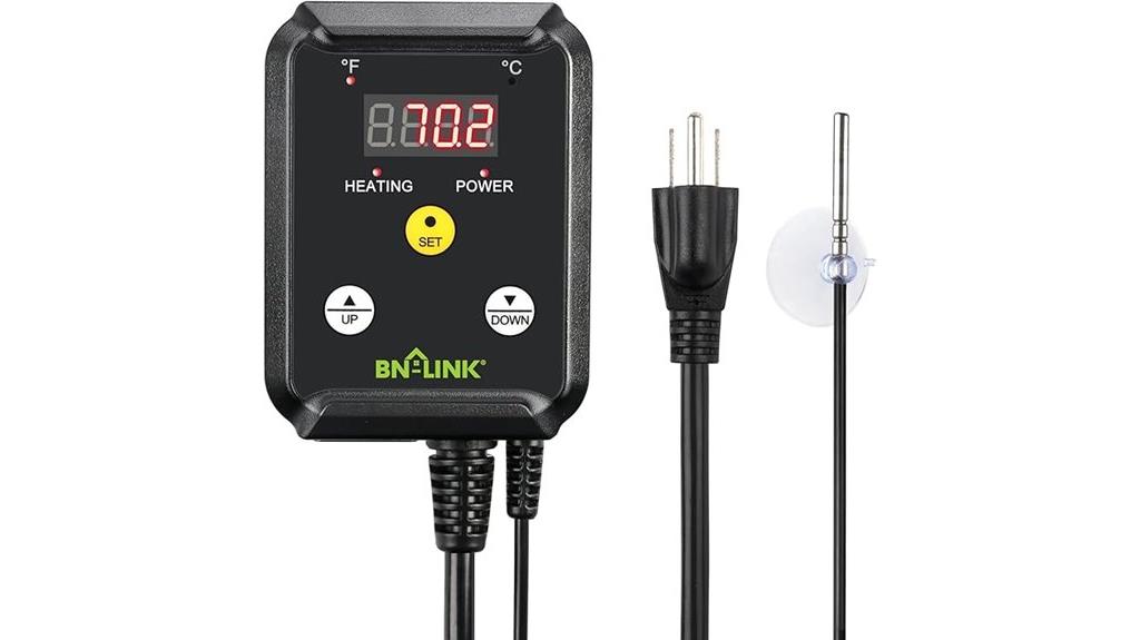 digital reptile incubator thermostat