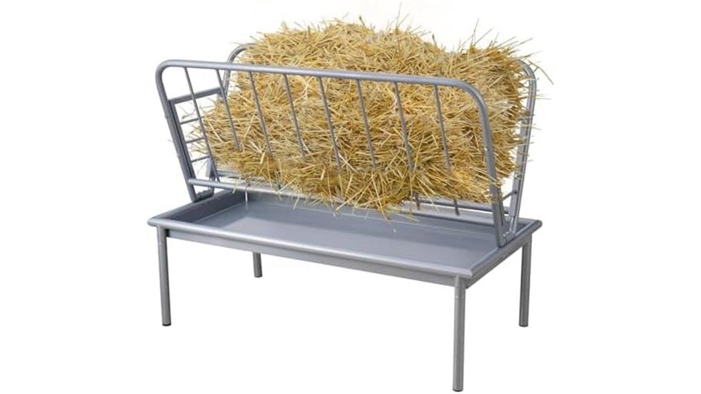 durable steel hay feeder