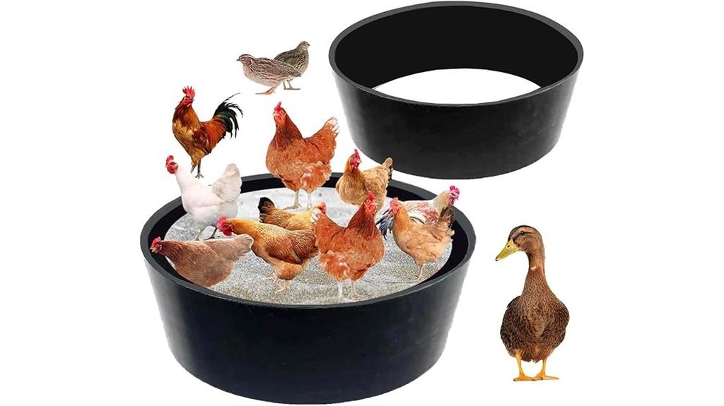 eco friendly chicken dust bath