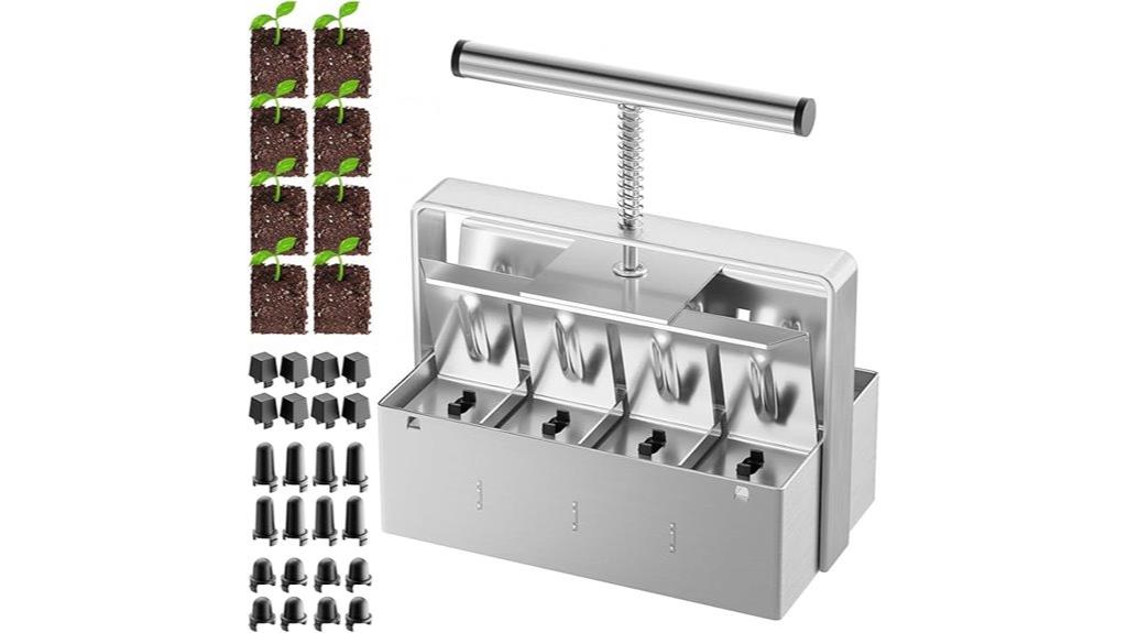 eight cell soil block maker
