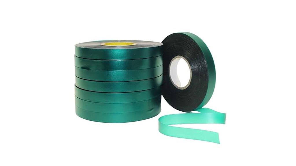 eight rolls of vinyl ties