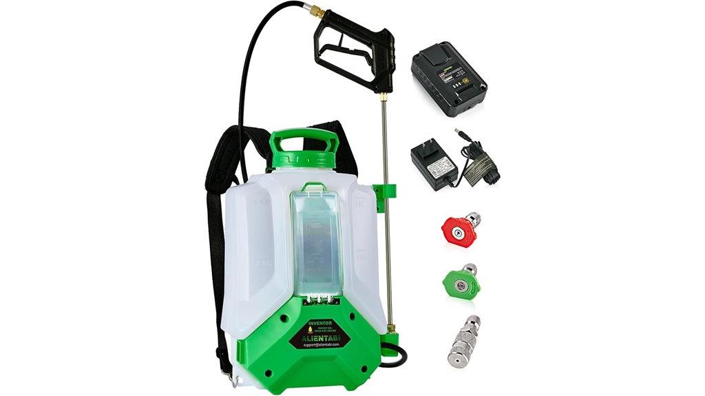 electric 4 gallon backpack sprayer