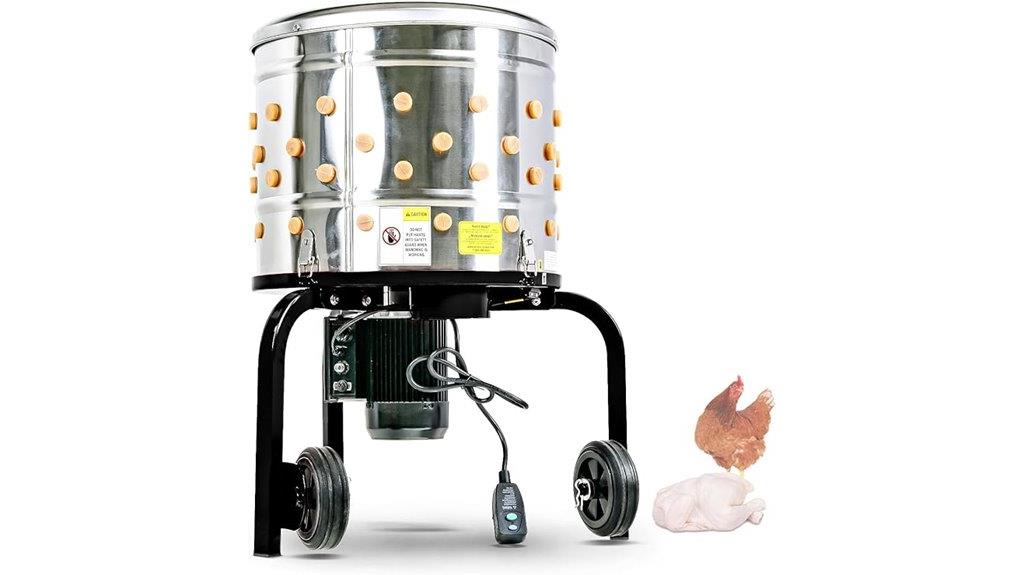 electric stainless steel poultry plucker