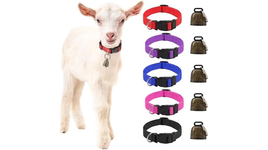 five goat collar set