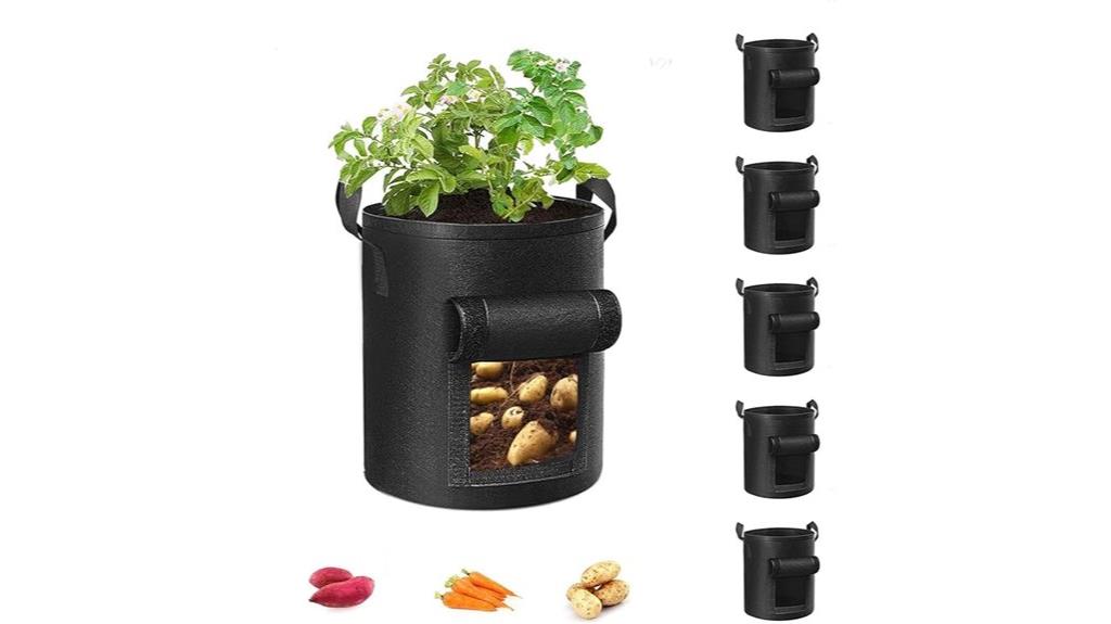 five pack potato grow bags